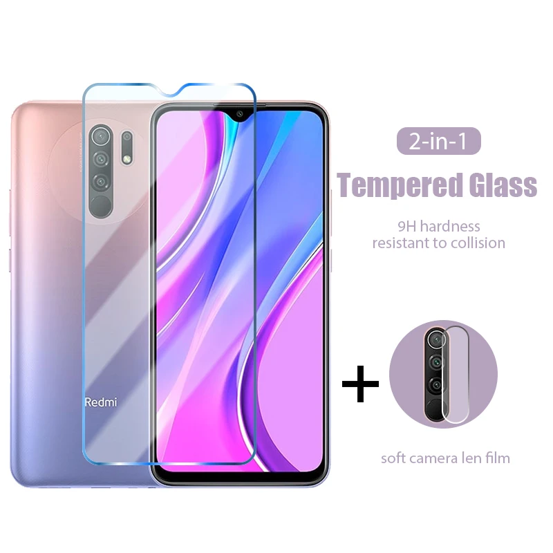 

2 in 1 Hard Protective Glass for Redmi 9C 9I 9AT 9 8A Pro 8 Back Camera Screen Protector for Redmi 7A 7 6A 6 Pro 5A 5 Plus Film
