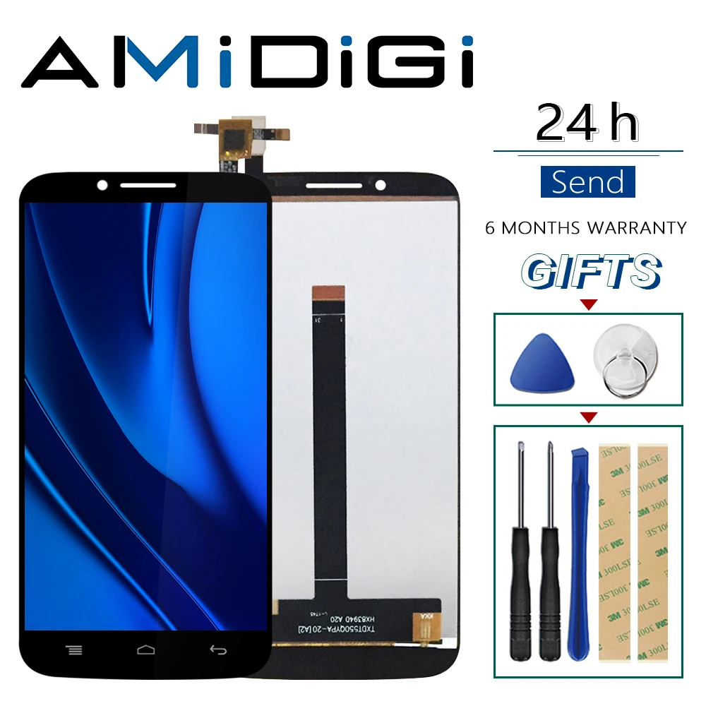 ЖК дисплей для Umi eMAX + сенсорный экран дигитайзер панель Стекло Объектив в сборе