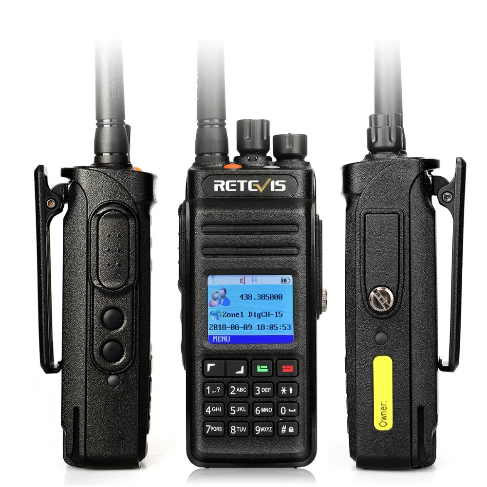 Retevis RT83 DMR цифровая рация(gps) IP67 водонепроницаемый пылезащитный UHF Ручной любительский Открытый двухстороннее радио+ программный кабель