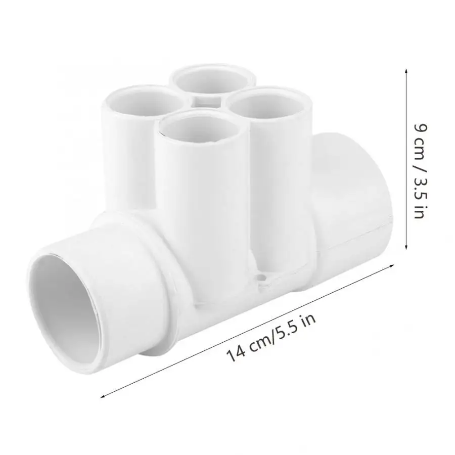 Спа-коллектор дюйма 4 порта ПВХ водопроводный коллектор для бассейна сепаратор