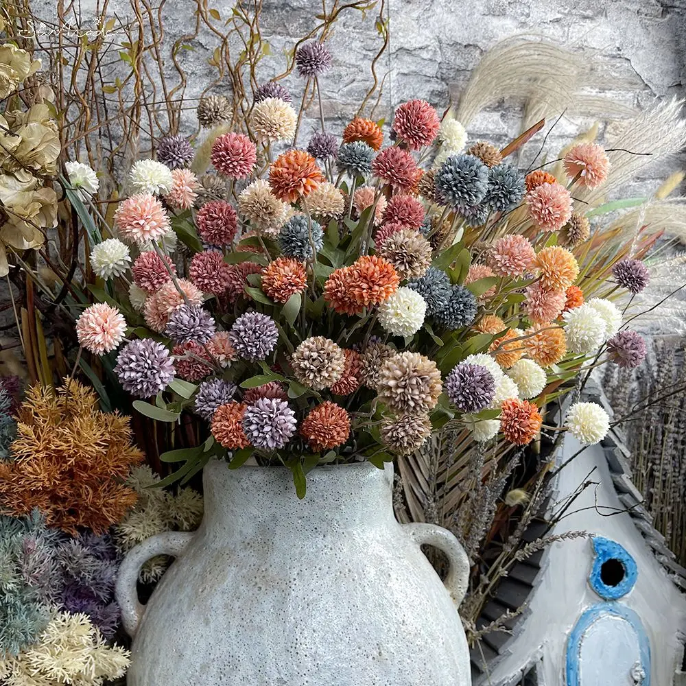 SunMade Ins ститль ветки одуванчика шаровые одуванчики шелковые искусственные цветы