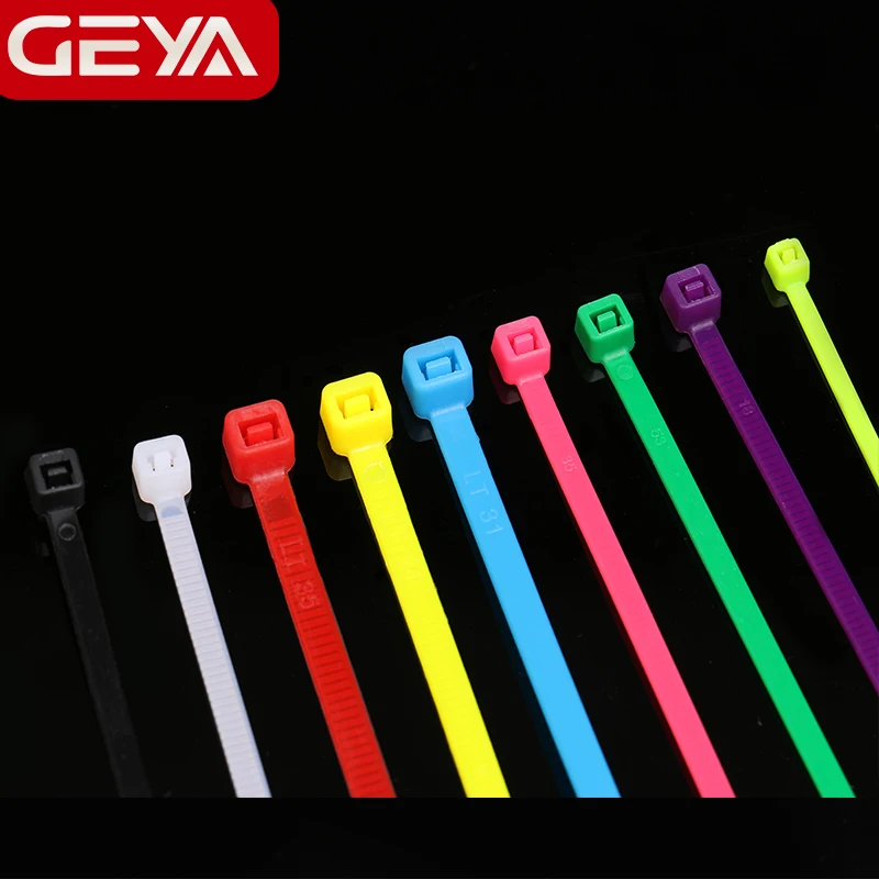 

100PCS Self-locking Nylon Cable Ties 2.5mm 3.6mm Loop Wire Wrap Zip Ties Organizador Cables White Color GEYA