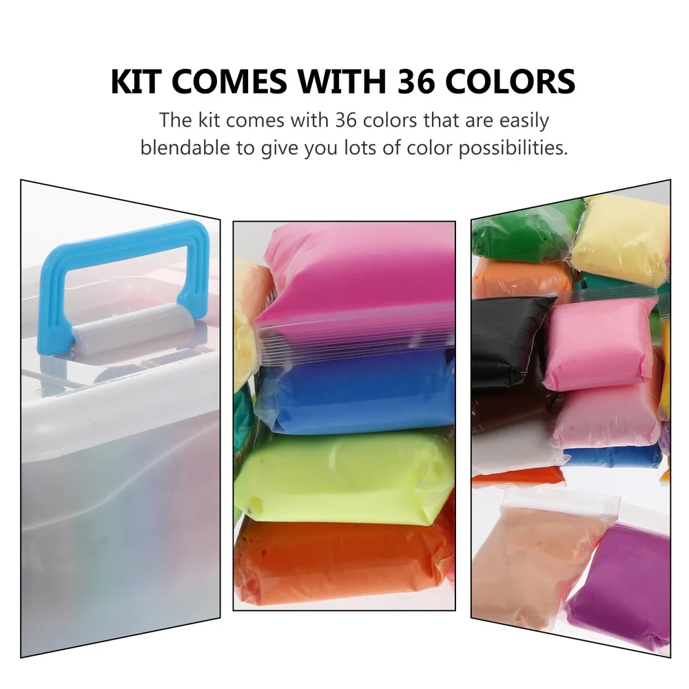 

1 Set of 36 Color Modeling Clay Air Dry Clay DIY Modeling Clay