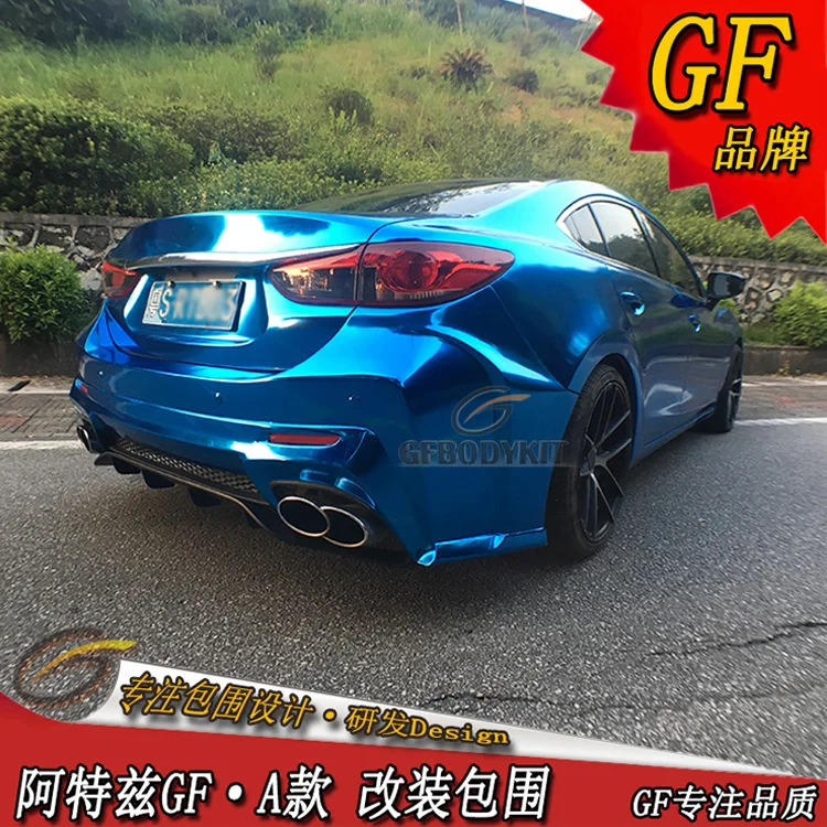 

Suit For Mazda 14-18 Atz New Big Surround Refitted Front Shovel Spoiler Side Skirt Bumper
