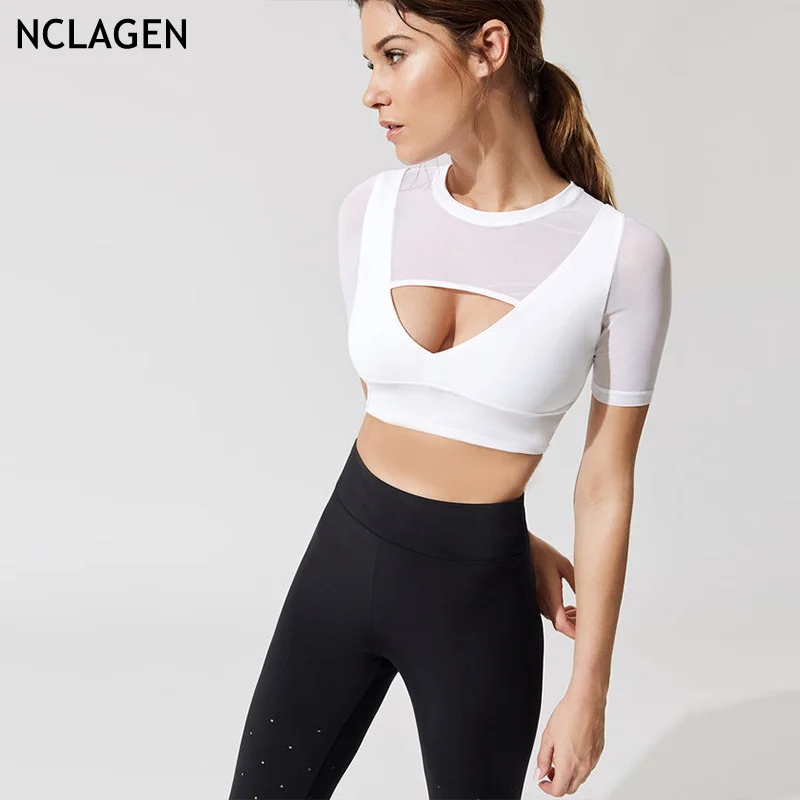 NCLAGEN спортивный бюстгальтер с высокой отдачей для тренировок Однотонная