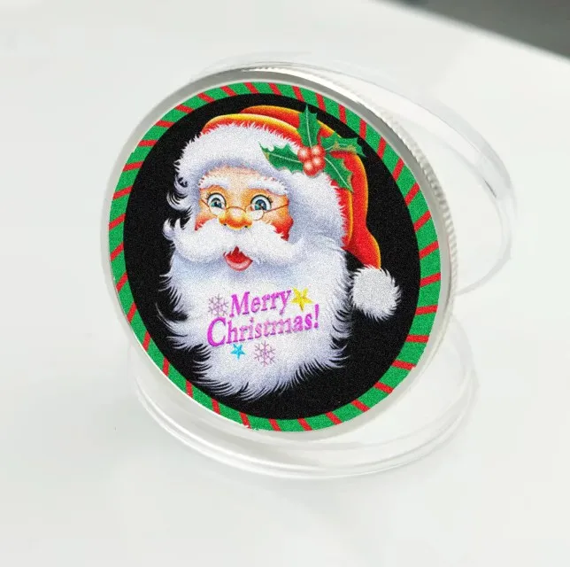 Санта Клаус Серебряная монета 999 9 памятная металлическая фестиваль сувенир