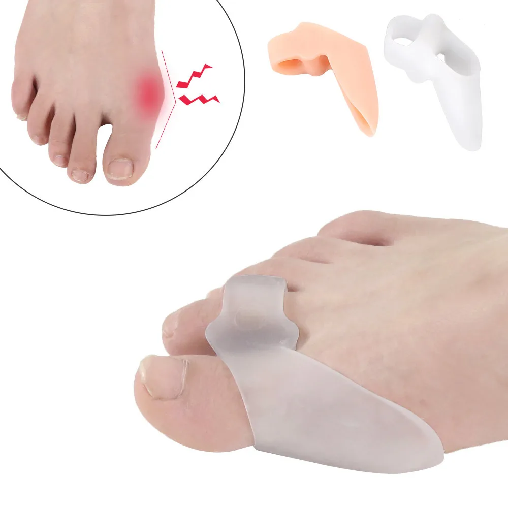 

1Pair Silicone Thumb Gel Bunion Corrector Big Toe Separator Stretcher Foot Pain Hallux Valgus Correction Guard Pedicure