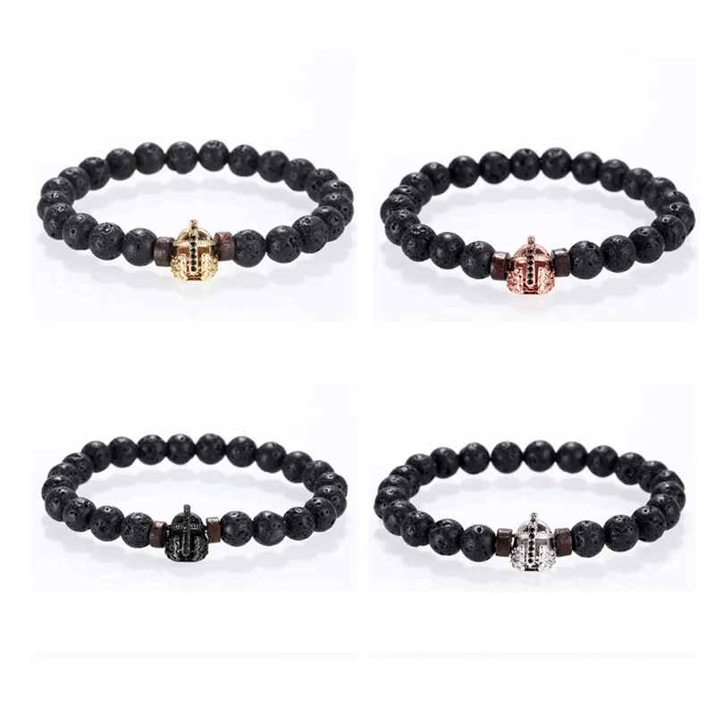 Stone bracelet/men/for women/natural/lava/yoga/bracelet homme luxury crown beads bracelets femme mens jewelry pulseras hombre | Украшения и