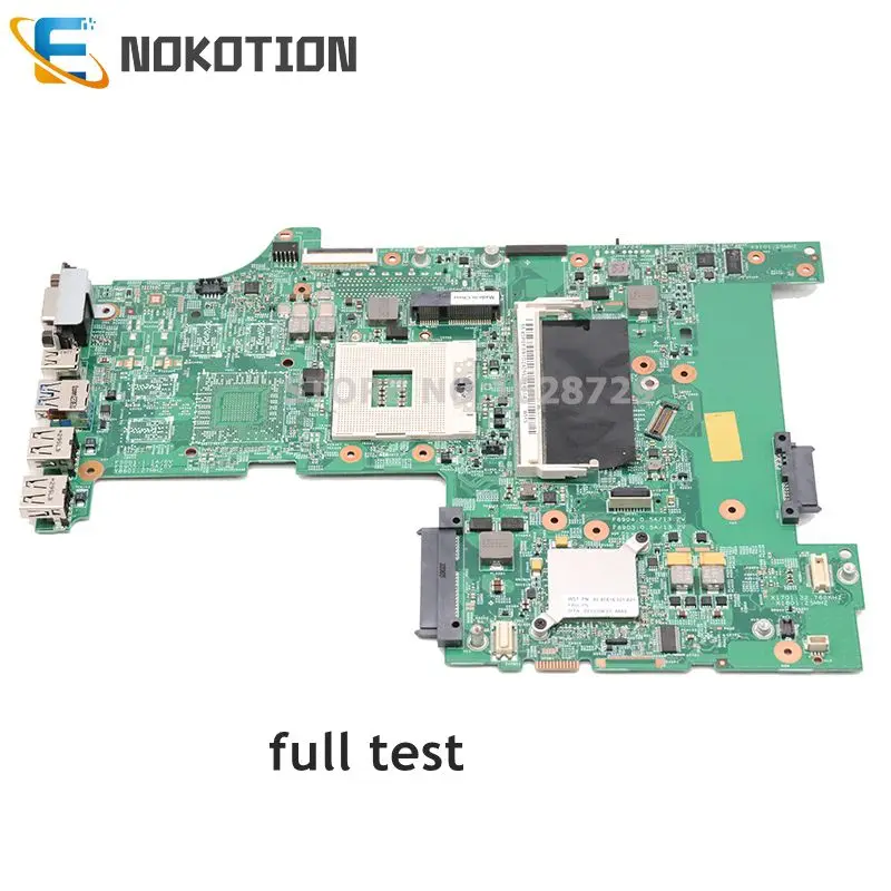

NOKOTION For Lenovo ThinkPad L530 Laptop Motherboard 15'' HM76 gma hd4000 DDR3 04Y2024 04Y2022 04W6680 04Y2028