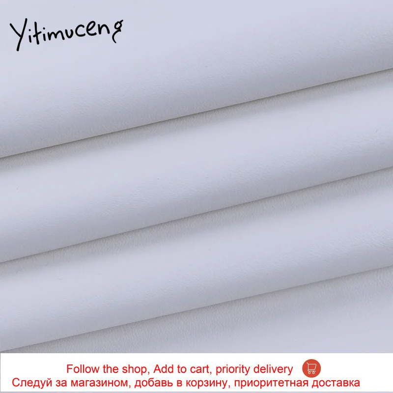 

Yitimuceng PU Leather Sexy Side Split Dress Pencil Zipper Solid Black Stand Club Summer 2021 Dresses Sleeveless Regular New