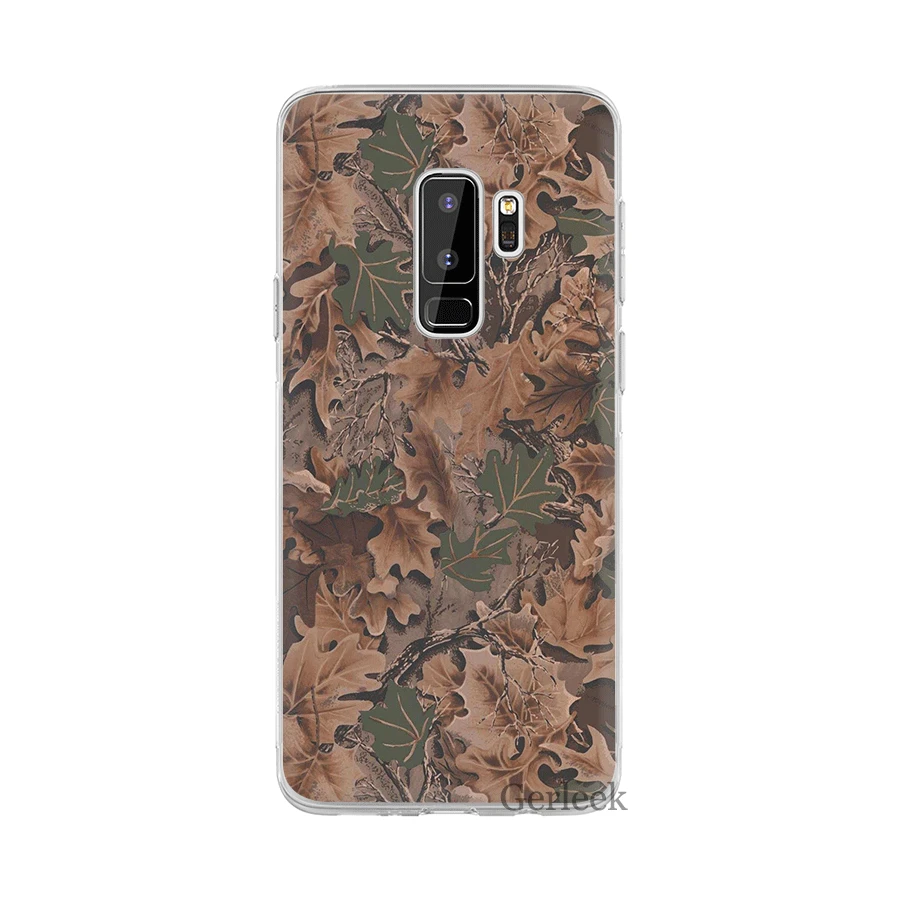7 Чехол для телефона из ТПУ для Samsung Galaxy S6 S7 край S8 S9 S10 S10E Plus Note 8 9 M10 M20 M30 M40 крышка Realtree зёленая камуфляжная - Цвет: 7