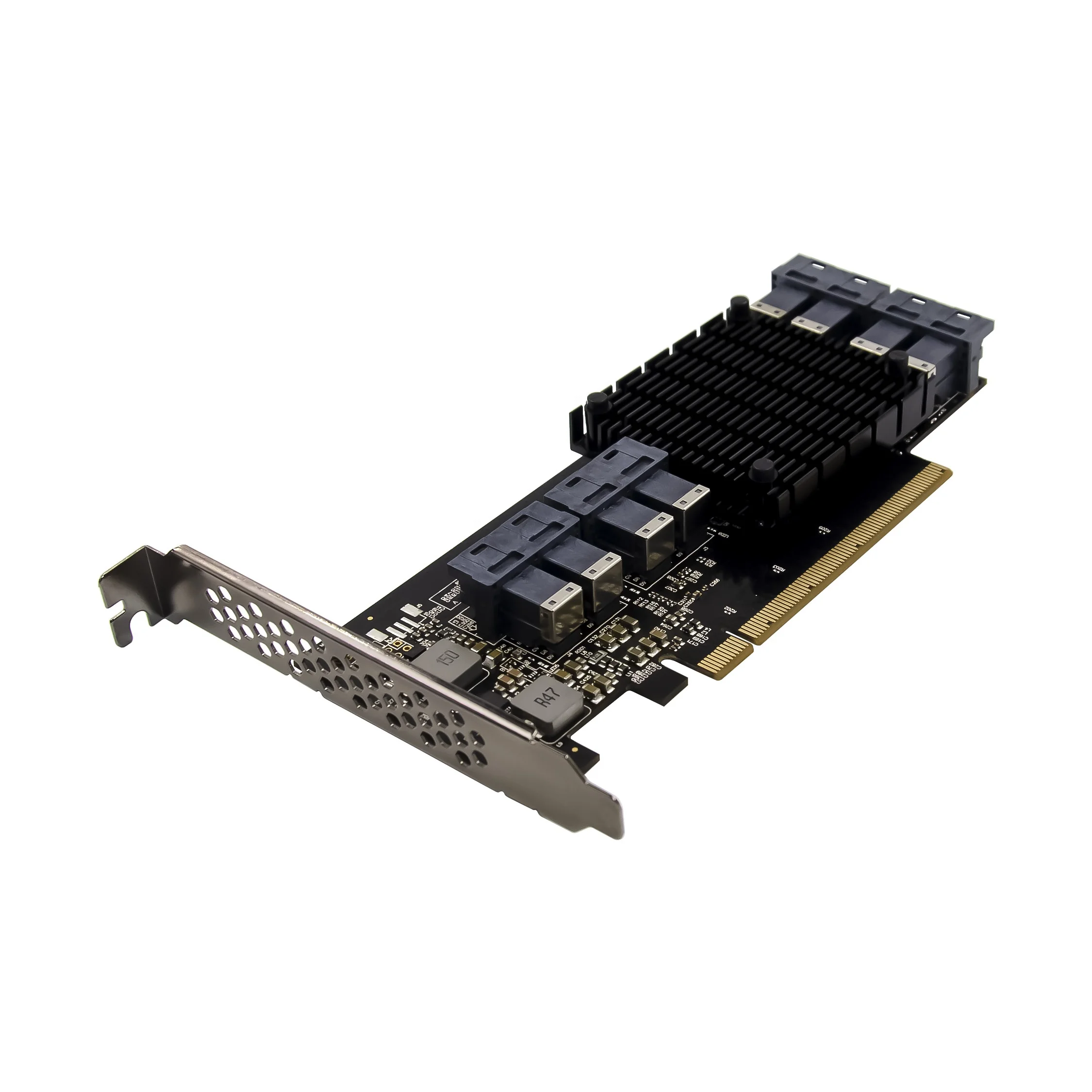 

Panto PCI express Gen 3 X16 to 8 port U.2 sff-8643 NVME expansion adapter card with PEX8749 chipset