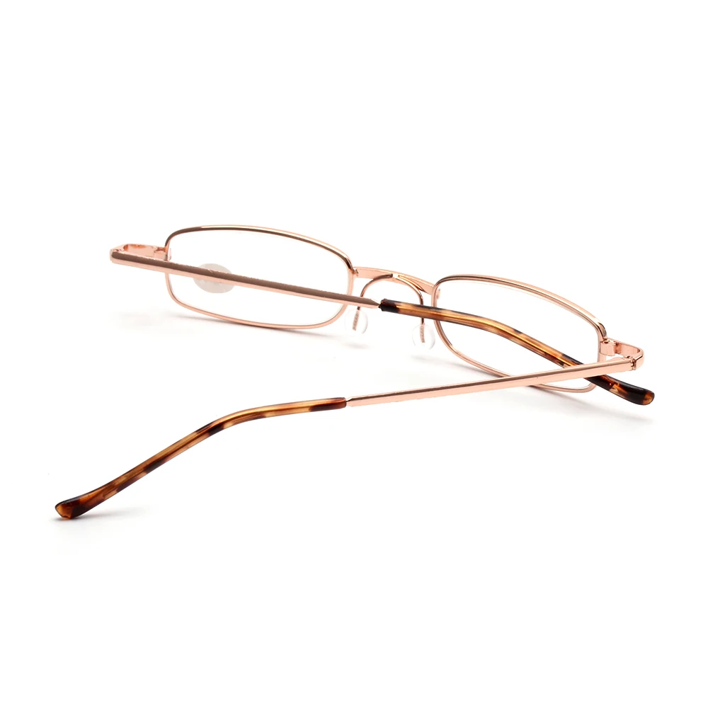 Новинка унисекс мини портативные очки в металлической оправе для чтения с