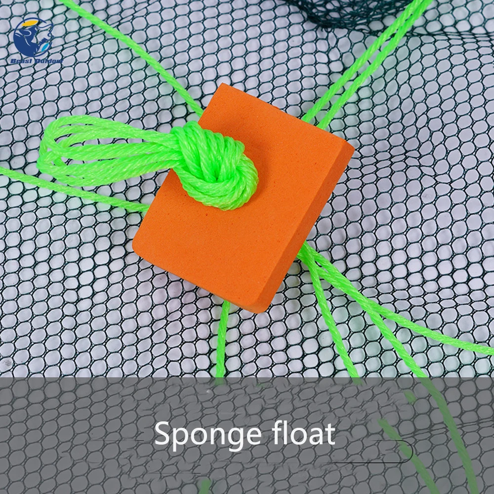 Портативная Складная рыболовная сеть Накидная для ловли креветок раков