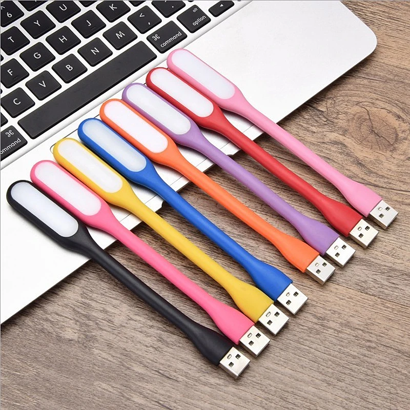 BRELONG мини-usb ночной Светильник СВЕТОДИОДНЫЙ гибкие светодиодные лампы для чтения настольная лампа для мобильного Мощность ноутбук адаптер переменного тока 1,2 W 5V