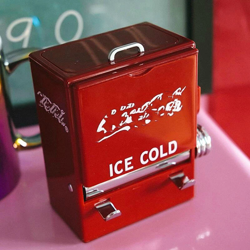 

Personalized retro cola toothpick box vending machine according to style toothpick container dispenser plastic rack decorative o