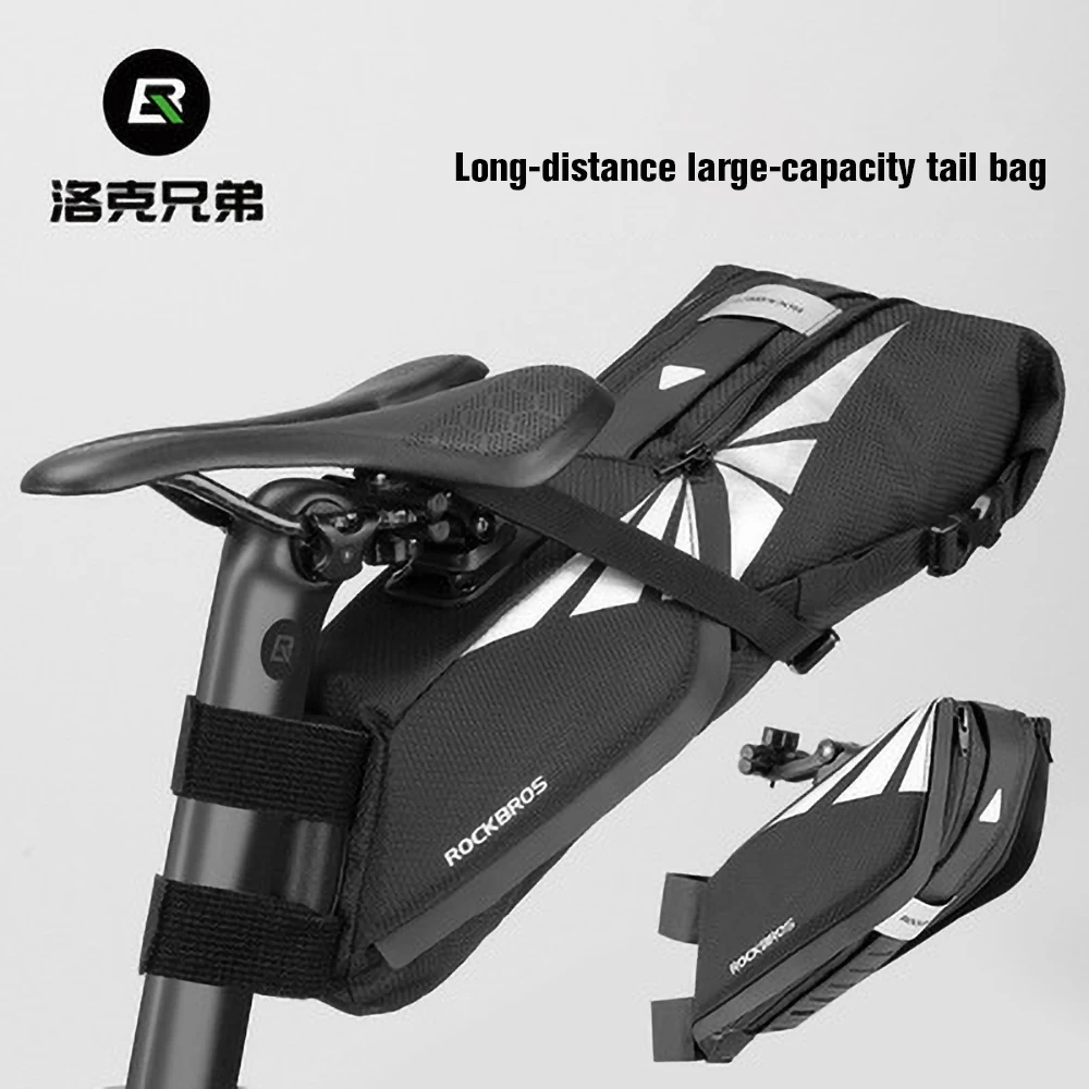 

Rockbros Folding Waterproof Bike Tail Bag Large-capacity Rear Saddle Bag Road Bike Mountain Bike Long-distance Riding Equipment