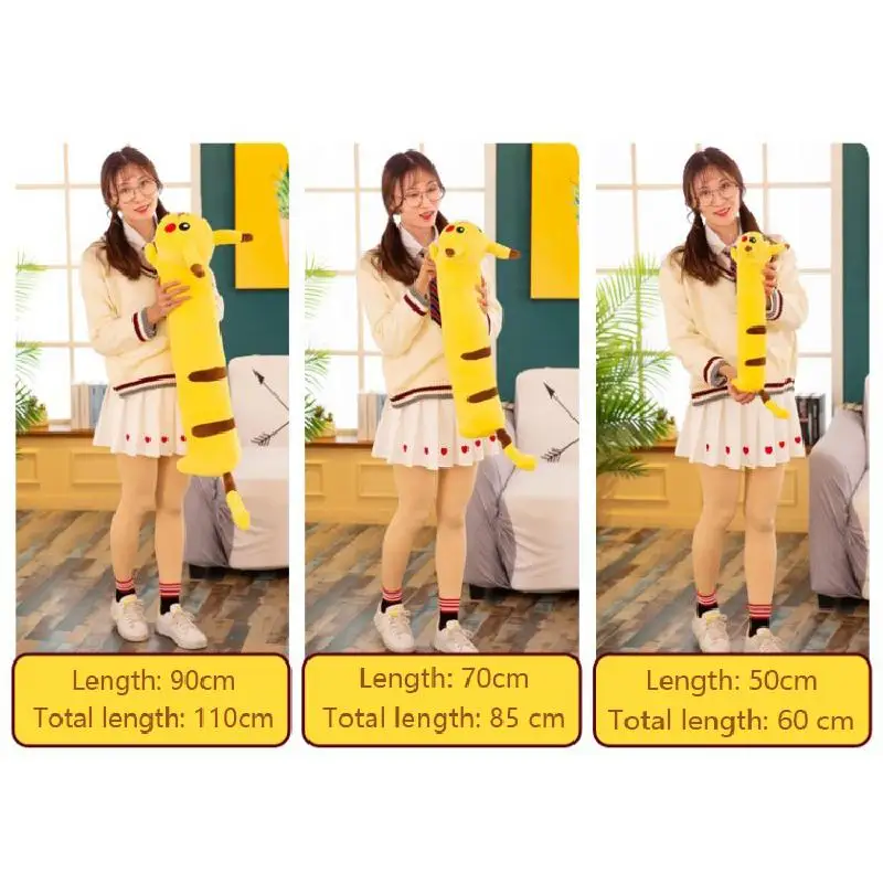 50-130cm alta calidad Pikachu de felpa de juguete, almohada de peluche de juguete Kawaii Pokemon mu&ntilde;ecas Anime juguetes para los ni&ntilde;os mu&ntilde;eca de regalo de cumplea&ntilde;os-4