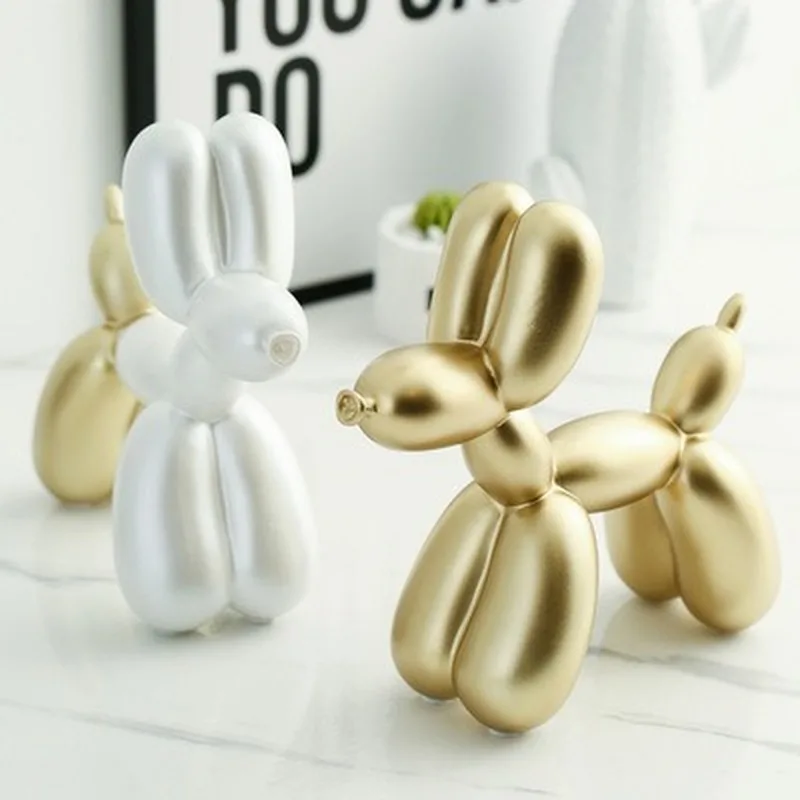 

New Fashion Resin Balloon Dog Crafts Sculpture Creative Gifts Modern Simple Home Decorations Statues Desktop Ornament