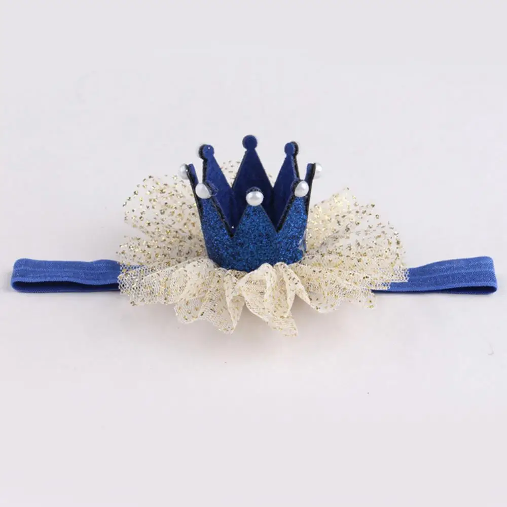 

2021 New Cute Kids Baby Girl Toddler Lace Crown Hair Band Headwear Headband Accessories