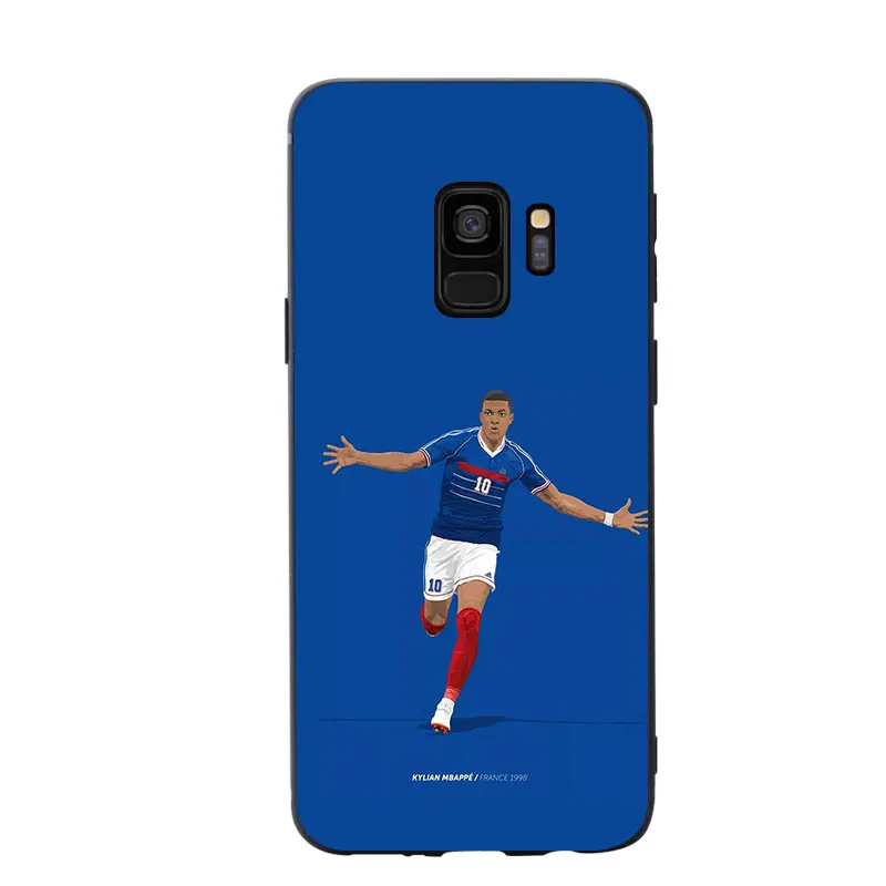 Футбольный звезда Mbappe трикотажный силиконовый чехол для телефона Samsung Galaxy S6 S7 edge