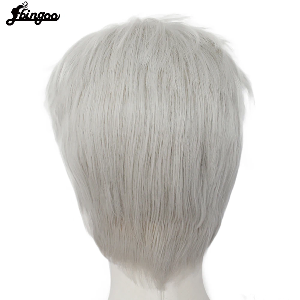 Парики для косплея Ebingoo Frozen 2 Jack короткие серебристые серые белые синтетические