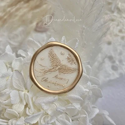 

Creative angel Special-shaped Wax Seal StampFire Lacquer Seal Head Wedding Greeting Card Wax Seal