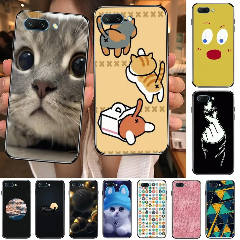 

HD Shockproof clear Phone Case For Huawei Honor 10 9 8 7 N Pro Lite A C RU Black Etui Coque Hoesjes comic fashion
