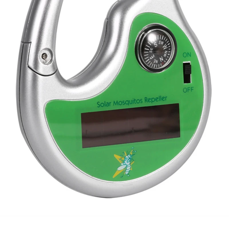 

Home Outdoor Portable Electronic Mosquito Repeller Hook Type Pest Repellent Ultrasonic Solar Insects Repeller With Compass