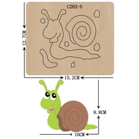 new snails wooden die scrapbooking c 263 5 cutting dies for common die cutting machines on the market