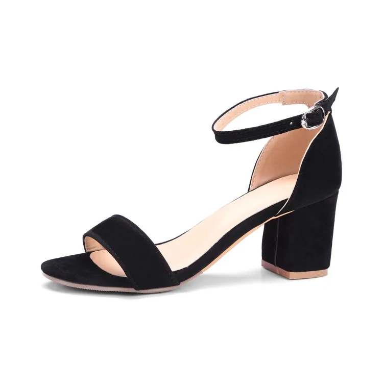 Сандалии женские на высоком каблуке Босоножки с открытым носком обувь толстом