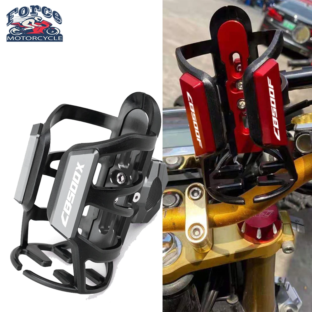 

For Honda CB500F CB500X CB 500 F/X 2013-2020 2019 2018 2017 Motorcycle CNC Aluminum + POM Beverage Water Bottle Drink Cup Holder