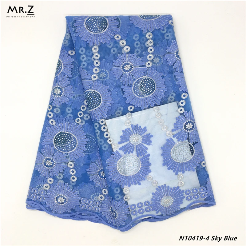Mr.Z 2019 Embroidered Nigerian Laces Fabric African Wedding Lace Bridal High Quality French Tulle For Party | Дом и сад