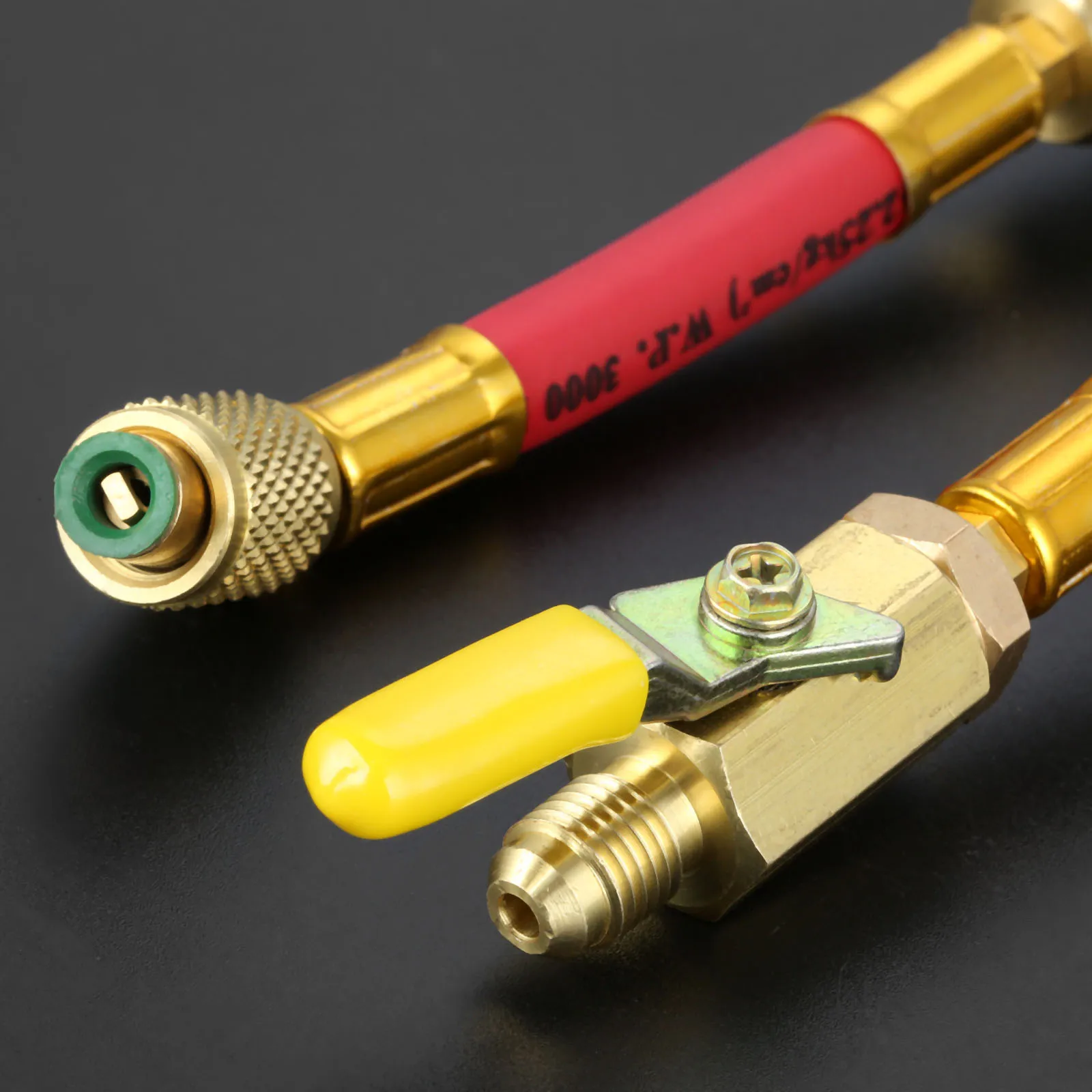 Латунный шланг SAE R134A R410a для хладагента ОВКВ 3 шт. 7 дюймов 1/4 дюйма шланги зарядки