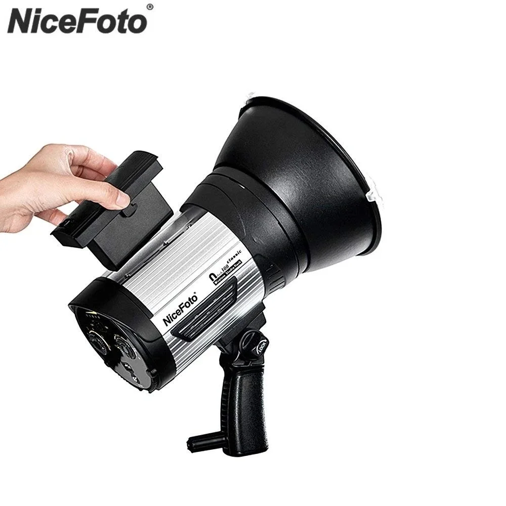 NiceFoto nflash300 300Ws GN54 Беспроводная студийная вспышка со встроенным беспроводным