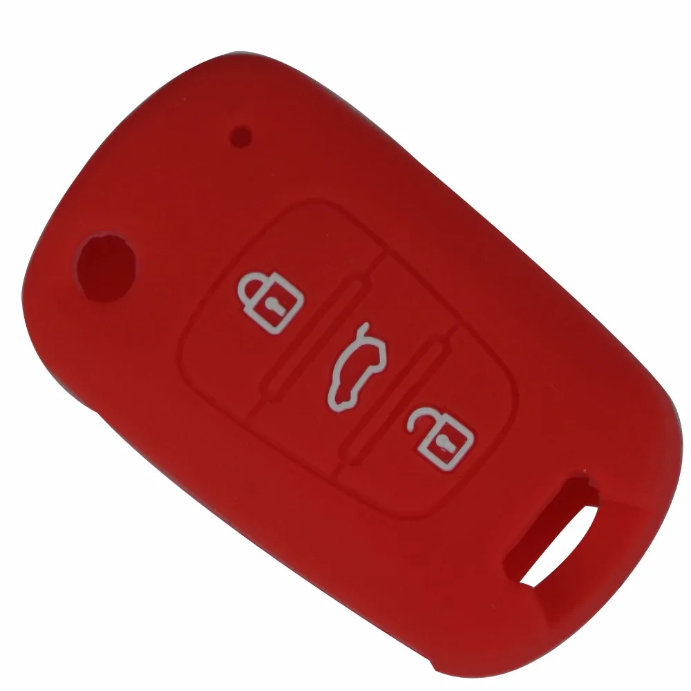 10 шт. 3 кнопки силиконовый чехол для ключей от машины Kia RIO K2 K5 Sportage hyundai i20 i30 i35 iX20