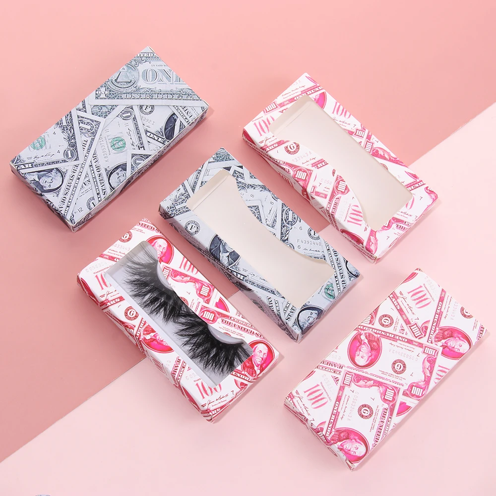 Новый USD дизайн пустые Ресницы упаковка мягкая бумажная коробка для ресниц 8 25 мм
