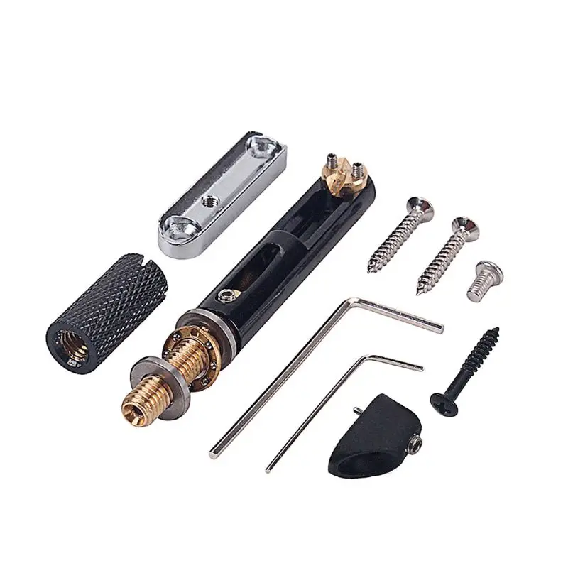 Новинка 5 струн никель черный одиночный без головы басовый мост музыкальные