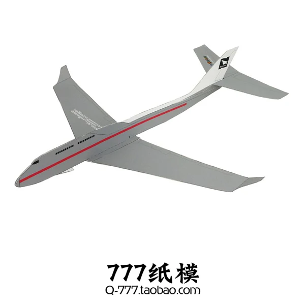 

Airplane Civil Airliner White Can Fly DIY Handmade Paper Model Blue Gray Three-color Optional 3D Paper Model Children Adult Toys