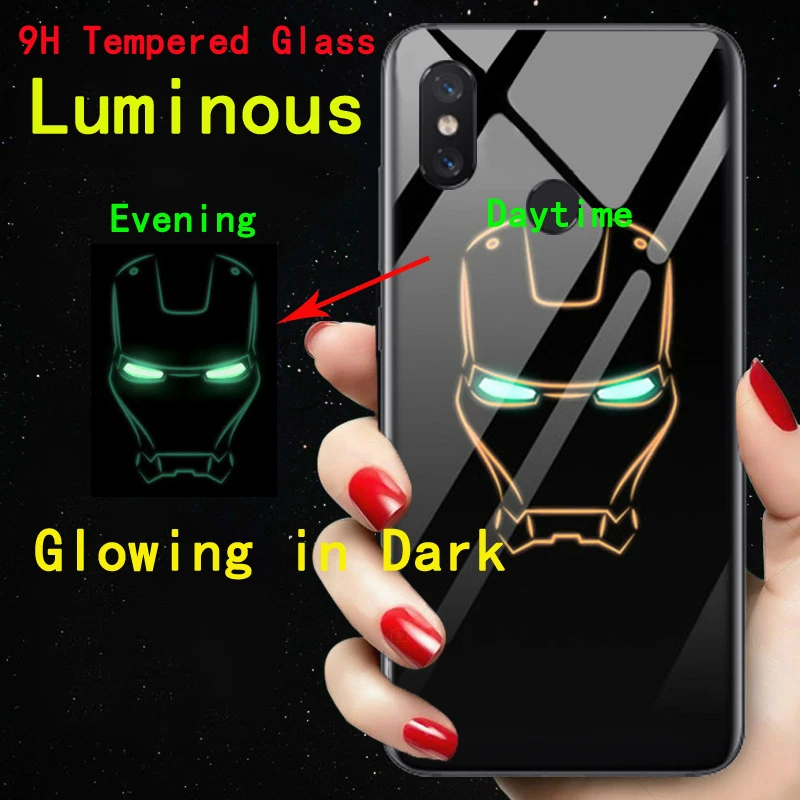 Светящийся стеклянный чехол сделай сам для Apple iPhone Xsmax XR XS X 8 7 6 s Plus Coque Max iphone |
