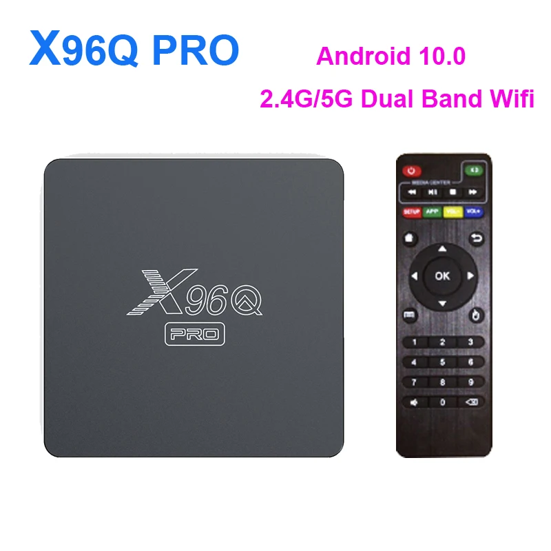 5 шт. X96Q Pro Android 10 0 Smart ТВ коробка Allwinner H313 4 ядра Декодер каналов кабельного