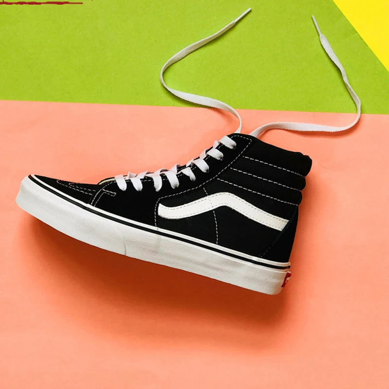 

Original Vansetu Old Skool upper men's and women's skateboard shoes comfortable classic black canvas sneakers shoes 36-44