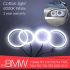 Высокое качество комплект светодиодов глаза ангела из хлопка Белый Halo Кольцо для BMW серий 7 F01 F02 F03 F04 730d 740d 740i 750i 760i 2008-2012
