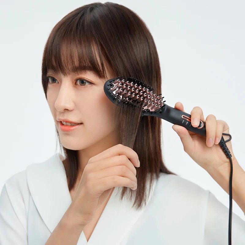 

Pritech ZF1 Professional Electric Heating Comb Hair Brush 3-Gear Temperature Control Hair Straightener Comb Styling Tools