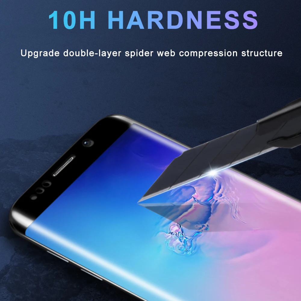 AFY закаленное стекло для samsung s6 edge plus s7 полное изогнутое пленка s8 s9 Защита экрана