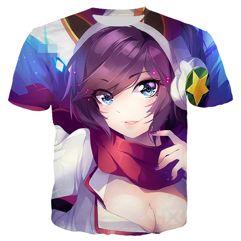 Игры Лига Легенд Футболка Мужская/женская одежда 3D принт герой кожи футболки