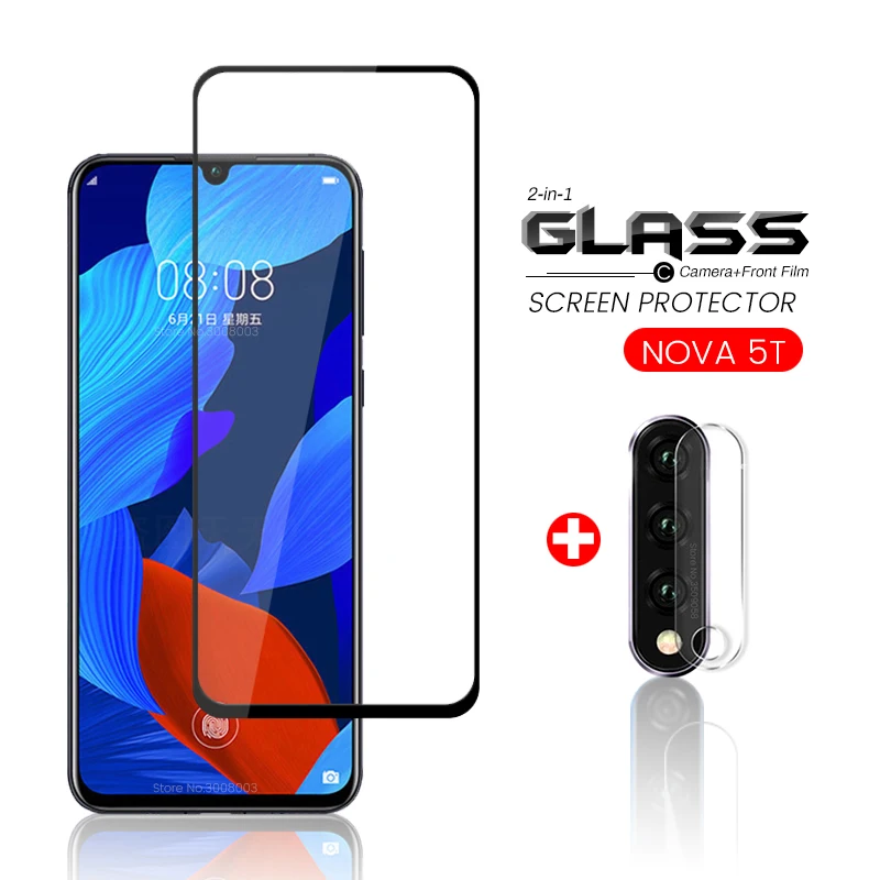Защитное стекло 2 в 1 для huawei nova 5 t камеры на hauwei huiweiy nova5t t5 yal l41 6 26 дюйма Защитная