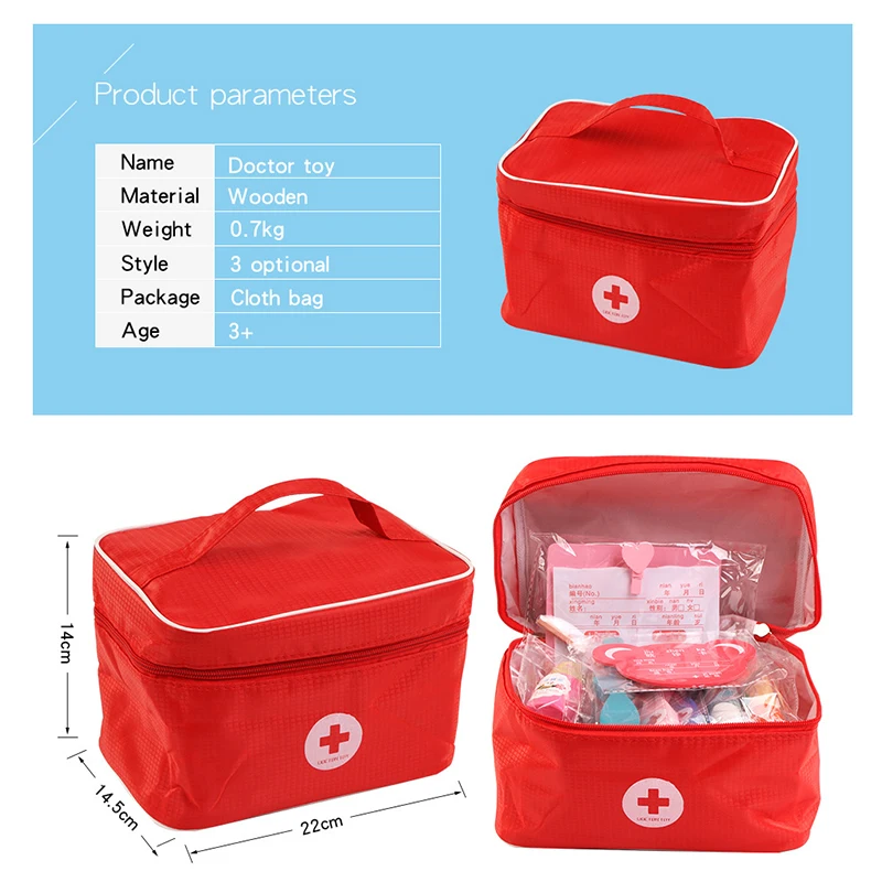 

Childrens Role-playing Toys Pretend Doctor Nurse Roles Play Toy Set Kids Game FEA889