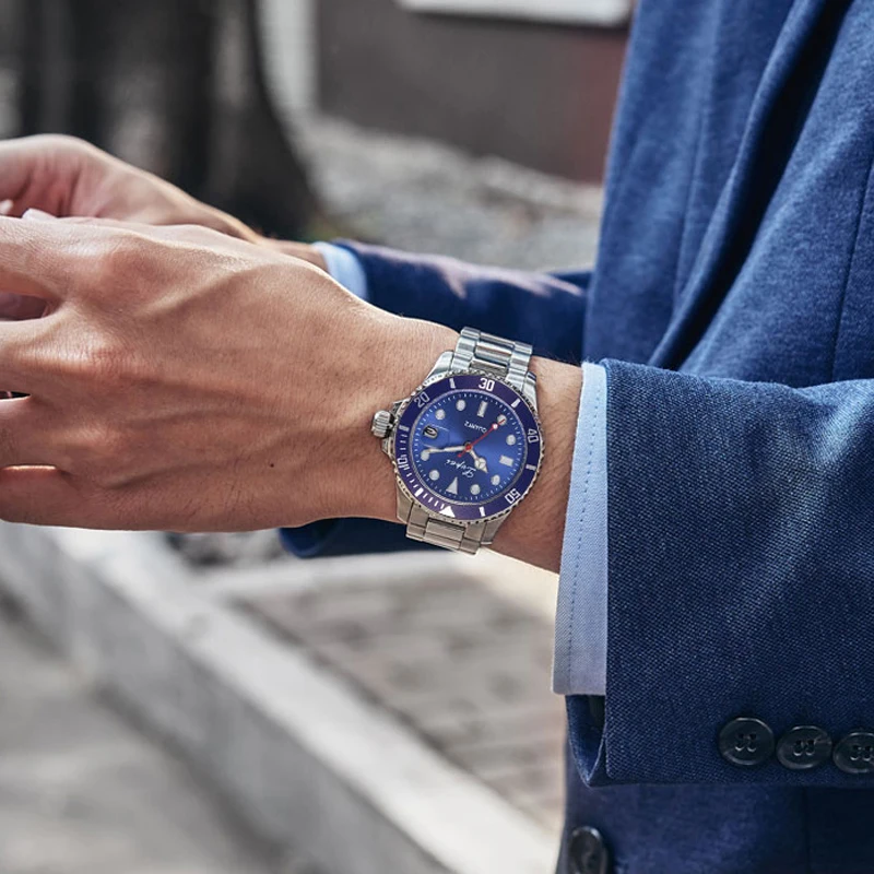 Лидирующий бренд Роскошные Спортивные кварцевые наручные часы мужские военные