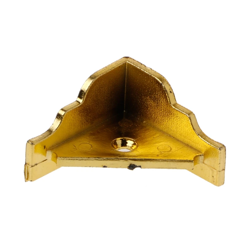 

20PCS Gold Jewelry Box Wood Case Decorative Feet Leg Corner Protector Furniture